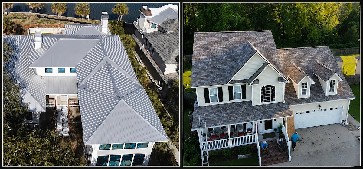 Metal Roofing vs Shingles Comparison Summerville SC